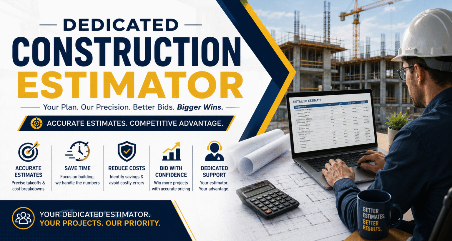 Dedicated Construction Estimator